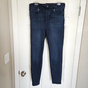 Liverpool Los Angeles Gia Glider skinny jeans dark blue indigo women's 16/33